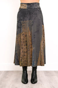 Gillian Skirt, Rustic Khaki, Bamboo
