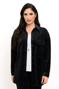 Ginna Jacket, Black, Cotton Corduroy