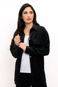 Ginna Jacket, Black, Cotton Corduroy