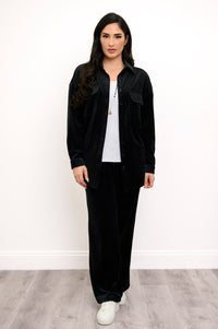 Ginna Jacket, Black, Cotton Corduroy