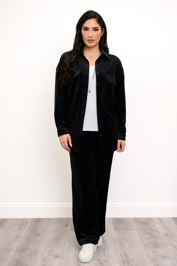 Ginna Jacket, Black, Cotton Corduroy