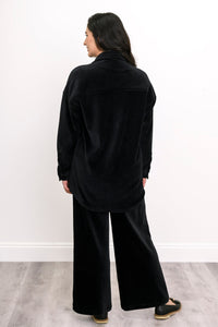 Veste Ginna, Noire, Coton Curdoroy