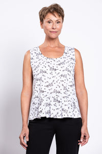 Ginny Tank, BW Twiggy, Linen Bamboo