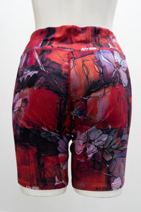 Shorts Hallie, Pensées rouges à lèvres, Bambou