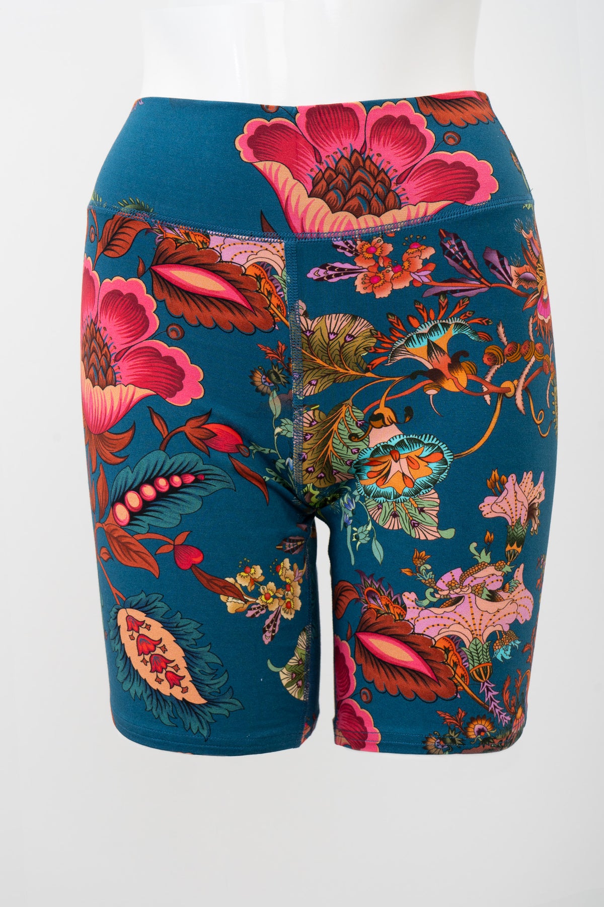 Hallie Shorts, Teal  Fantasy, Bamboo