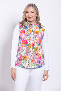 Hartford Vest, Pink Bouquet, Cotton