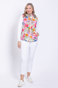 Hartford Vest, Pink Bouquet, Cotton
