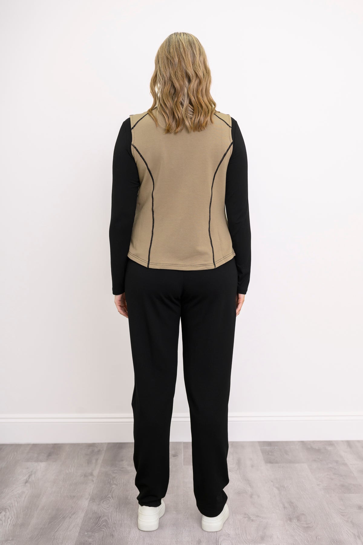 Hartford Vest, Yarn Dye Khaki, Bamboo Fleece