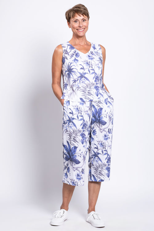 Havana Tank, Peri Palm, Linen Bamboo