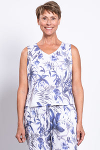 Havana Tank, Peri Palm, Linen Bamboo