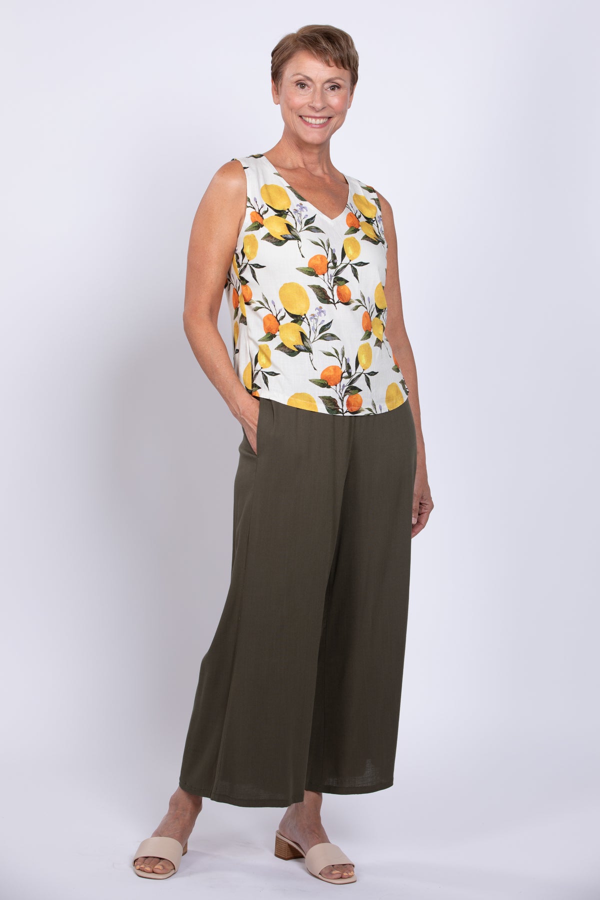 Havana Tank, Lemonade, Linen Bamboo