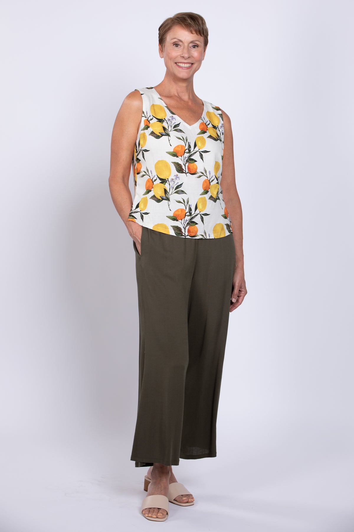 Havana Tank, Lemonade, Linen Bamboo