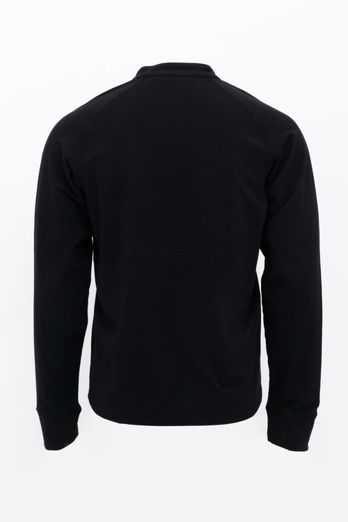 Henley Men's Shirt, Black, Bamboo