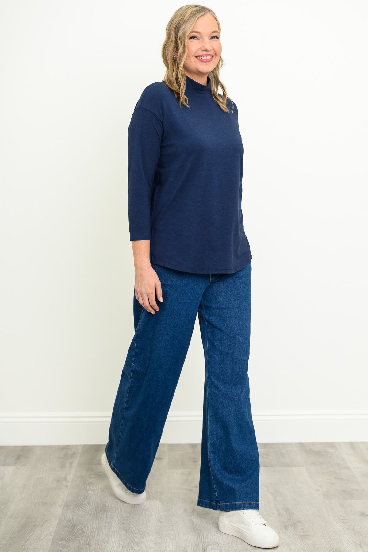 Highdrop Top, Indigo, Bamboo