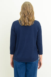 Highdrop Top, Indigo, Bamboo