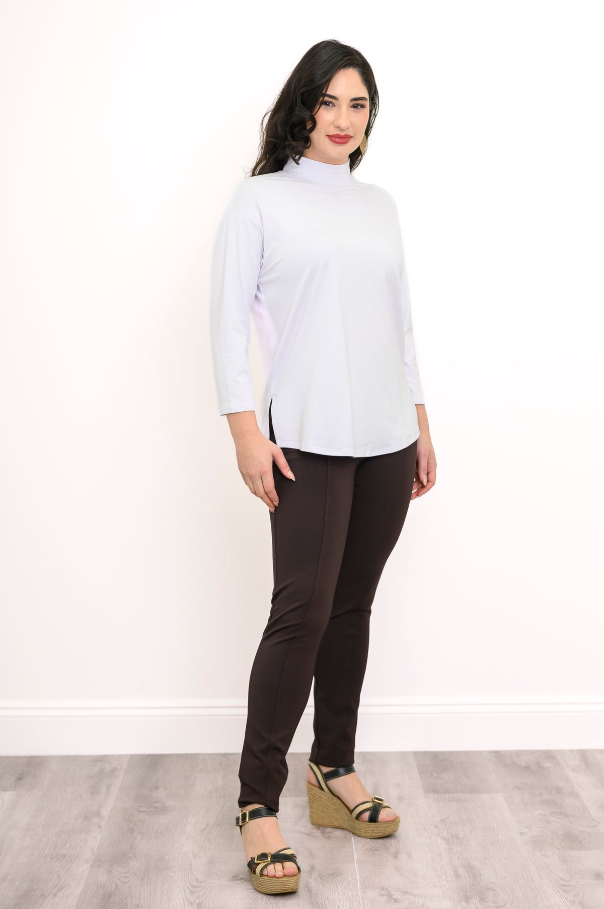 Highdrop Top, White, Bamboo