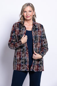 Iris Jacket, Multi Plaid, Cotton