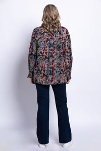 Iris Jacket, Multi Plaid, Cotton