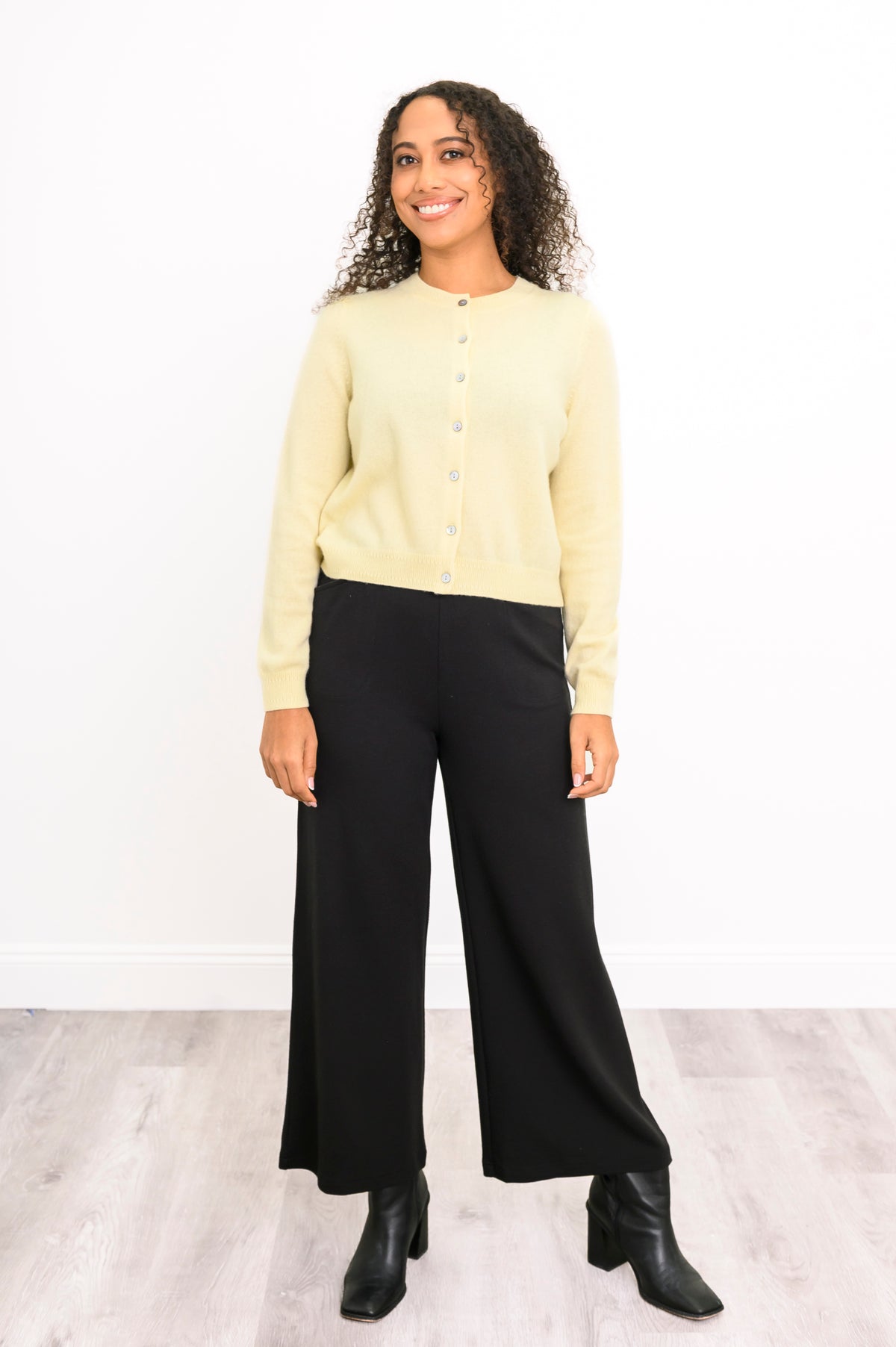 Isabella Cardigan, Marigold, Cashmere