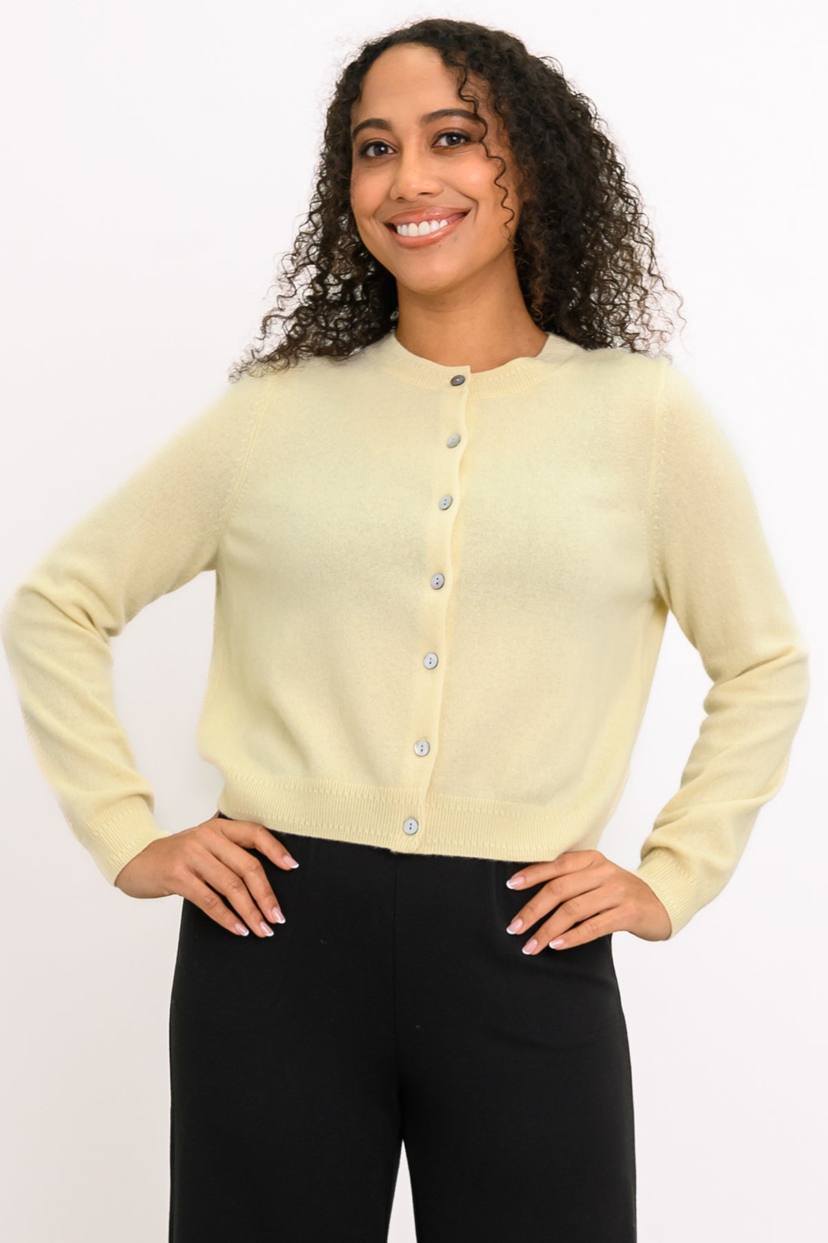 Isabella Cardigan, Marigold, Cashmere