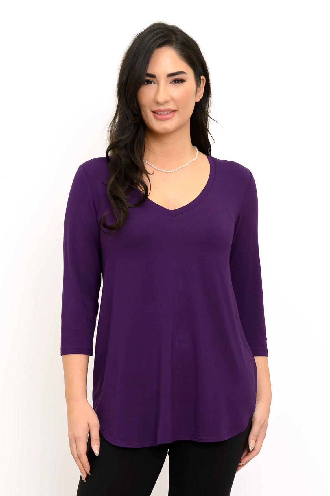 Jackie 3/4 Top, Royale, Bamboo