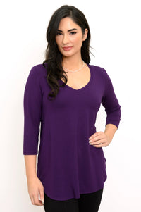 Jackie 3/4 Top, Royale, Bamboo