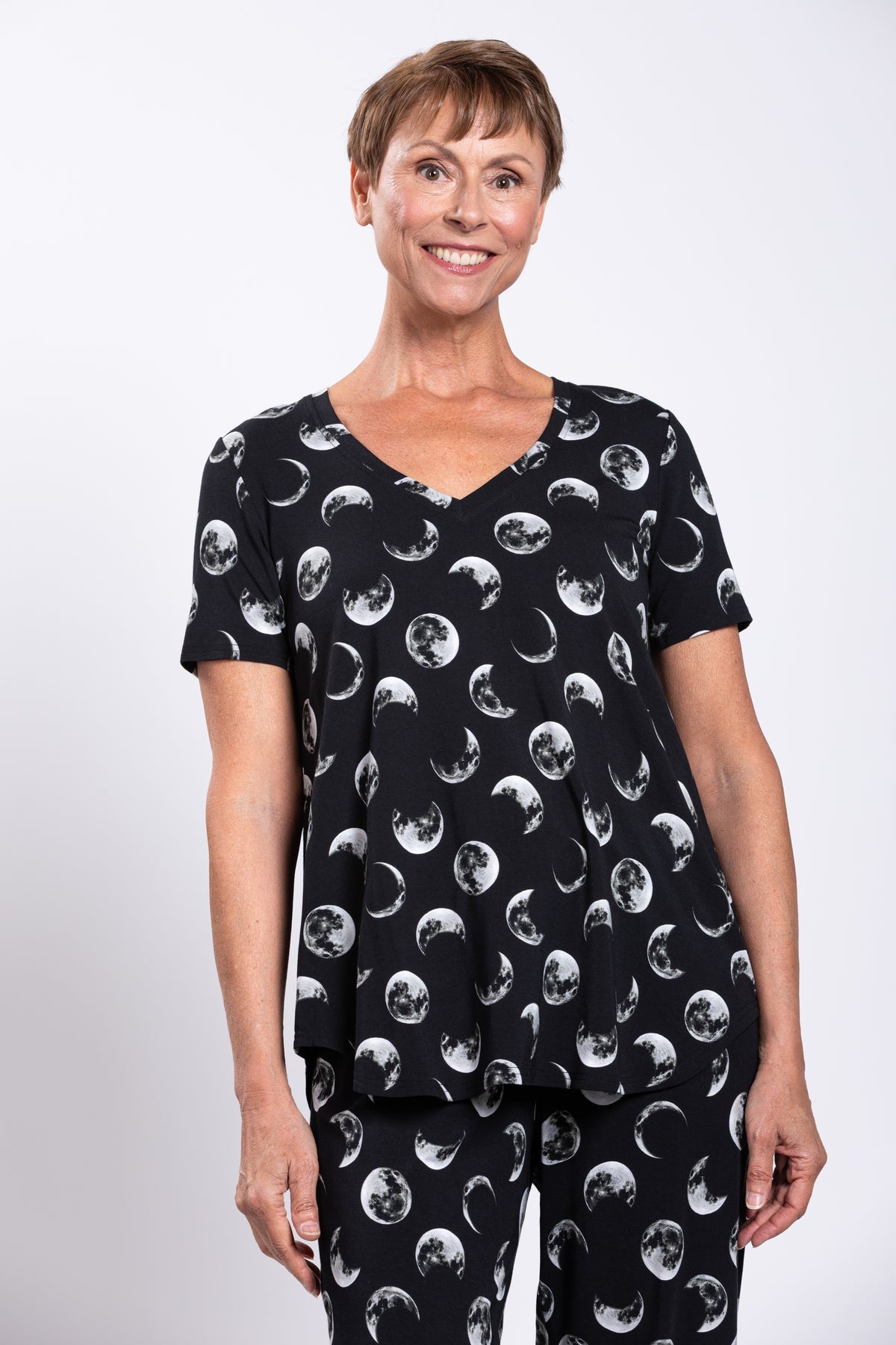 Jackie S/S Top, Moonstruck, Bamboo