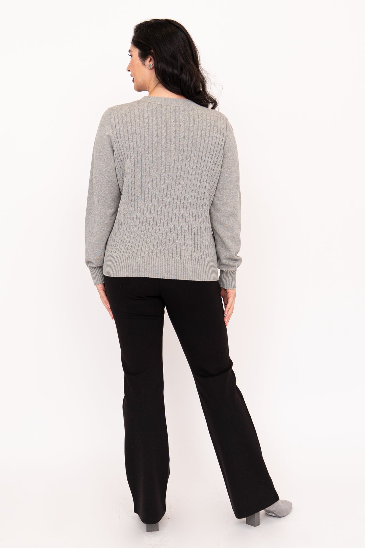 Jala Sweater, Charcoal Light, Cotton