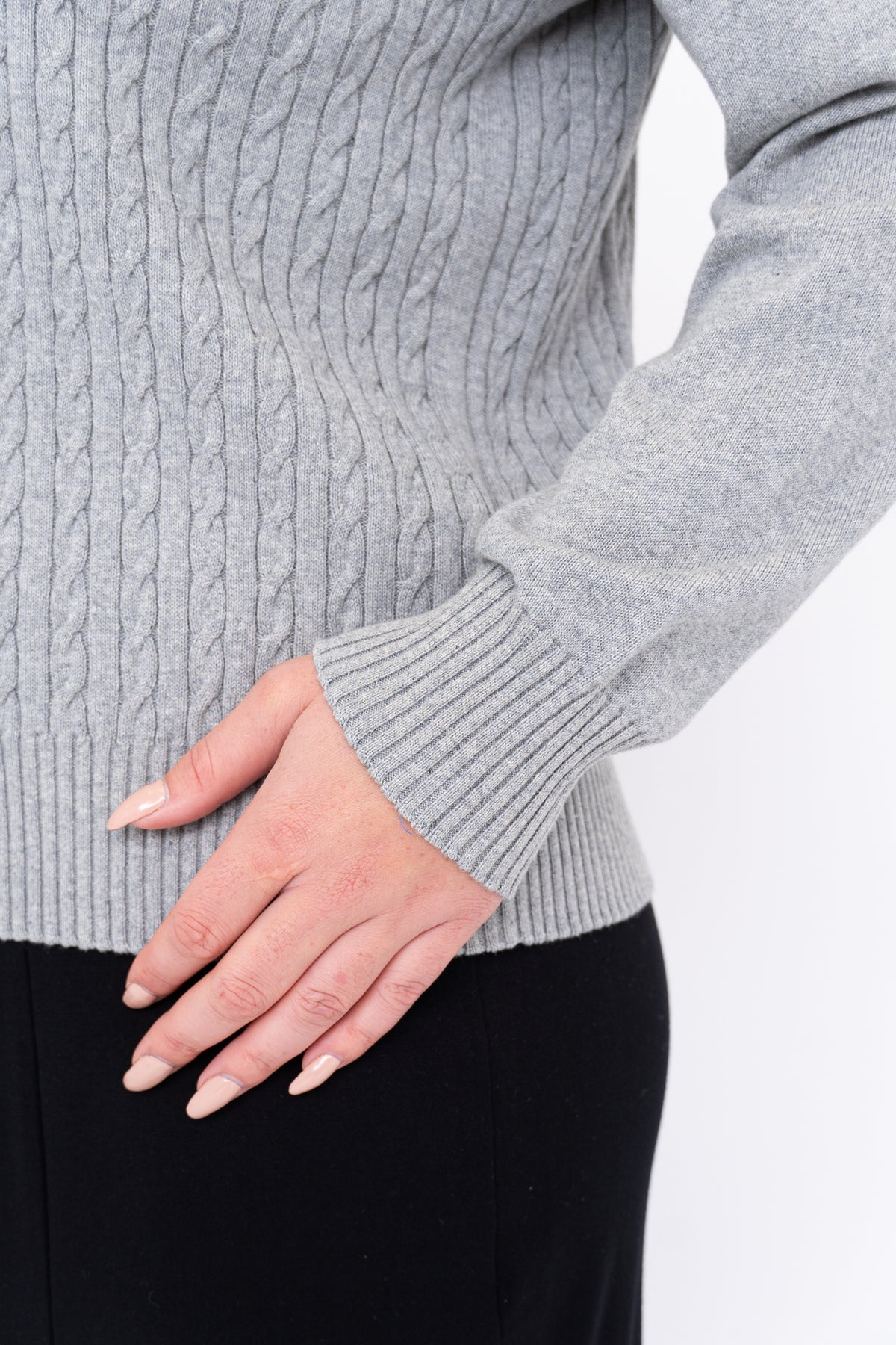 Jala Sweater, Charcoal Light, Cotton