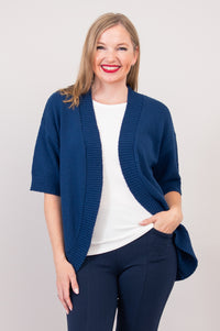 Jana Cardigan, Blue, Cotton