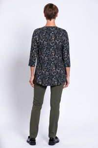 Jazz 3/4 Top, Khaki Herbal, Bamboo