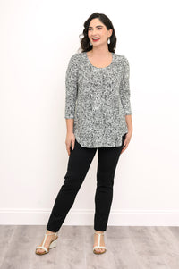 Jazz 3/4 Top, BW Rosette, Bamboo