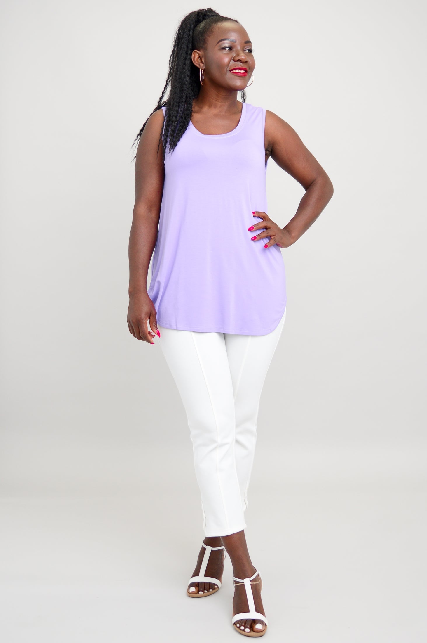 その他 SALSATION Asymmetric Tank BlueDenim S Jazz Tank, Lavender, Bamboo – LTD CAD Retail Blue Sky Clothing Co