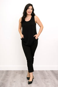 Jazz Tank, Black, Bamboo