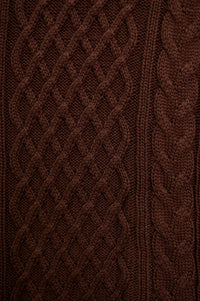 Jenny Cardigan, Chocolate, Cotton