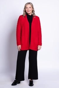 Jenny Cardigan, Red, Cotton