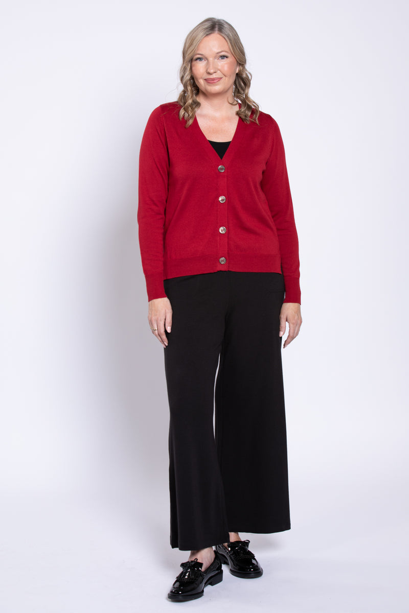 Jessica Sweater, Lipstick, Bamboo Cotton