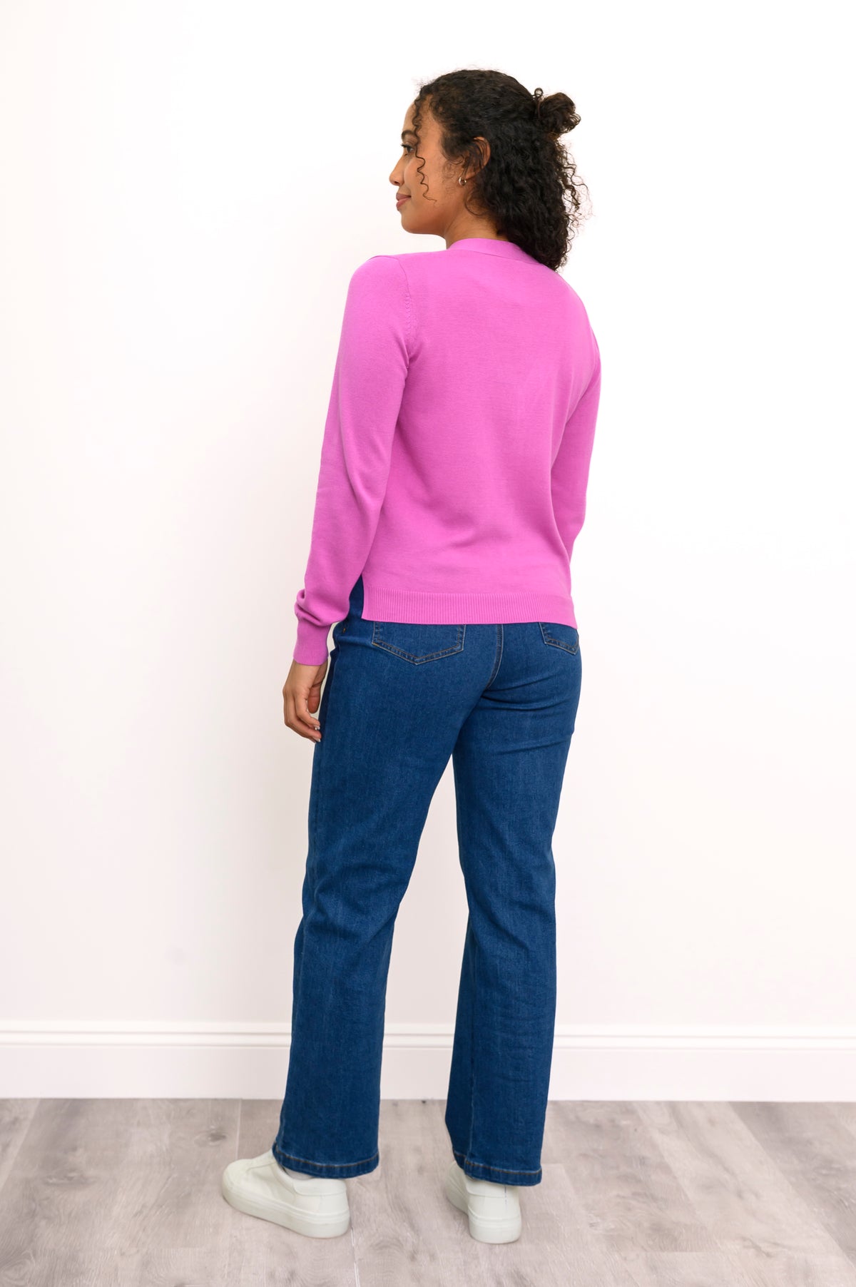 Jessica Sweater, Raspberry, Bamboo Cotton