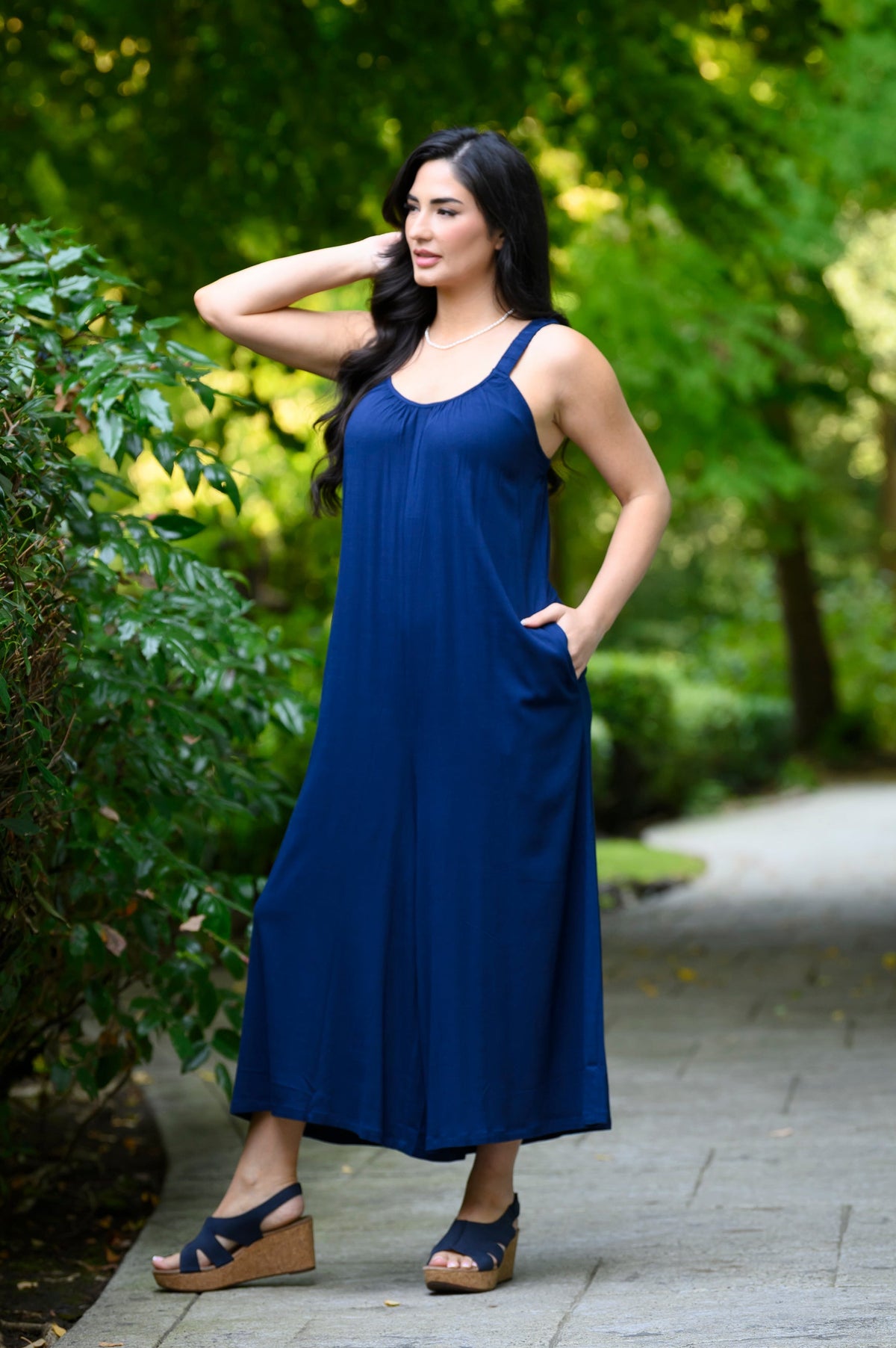 Combinaison Joanna, Indigo, Lin Bambou