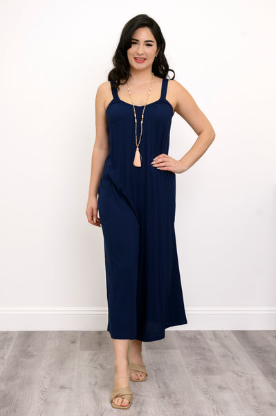 Joanna Jumpsuit, Indigo, Linen Bamboo – LTD CAD Retail Blue Sky