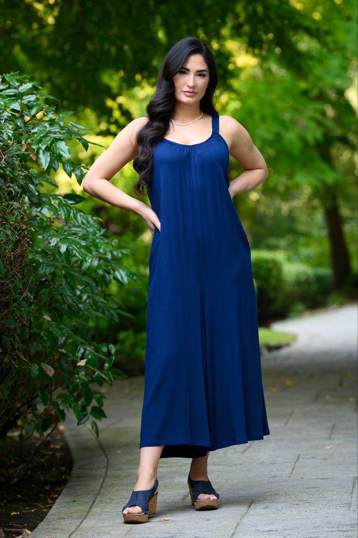 Combinaison Joanna, Indigo, Lin Bambou