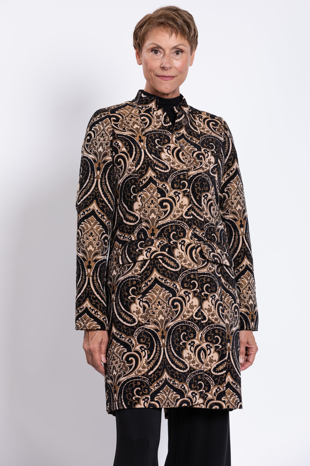 Julia Coat, Jaquard, Viscose