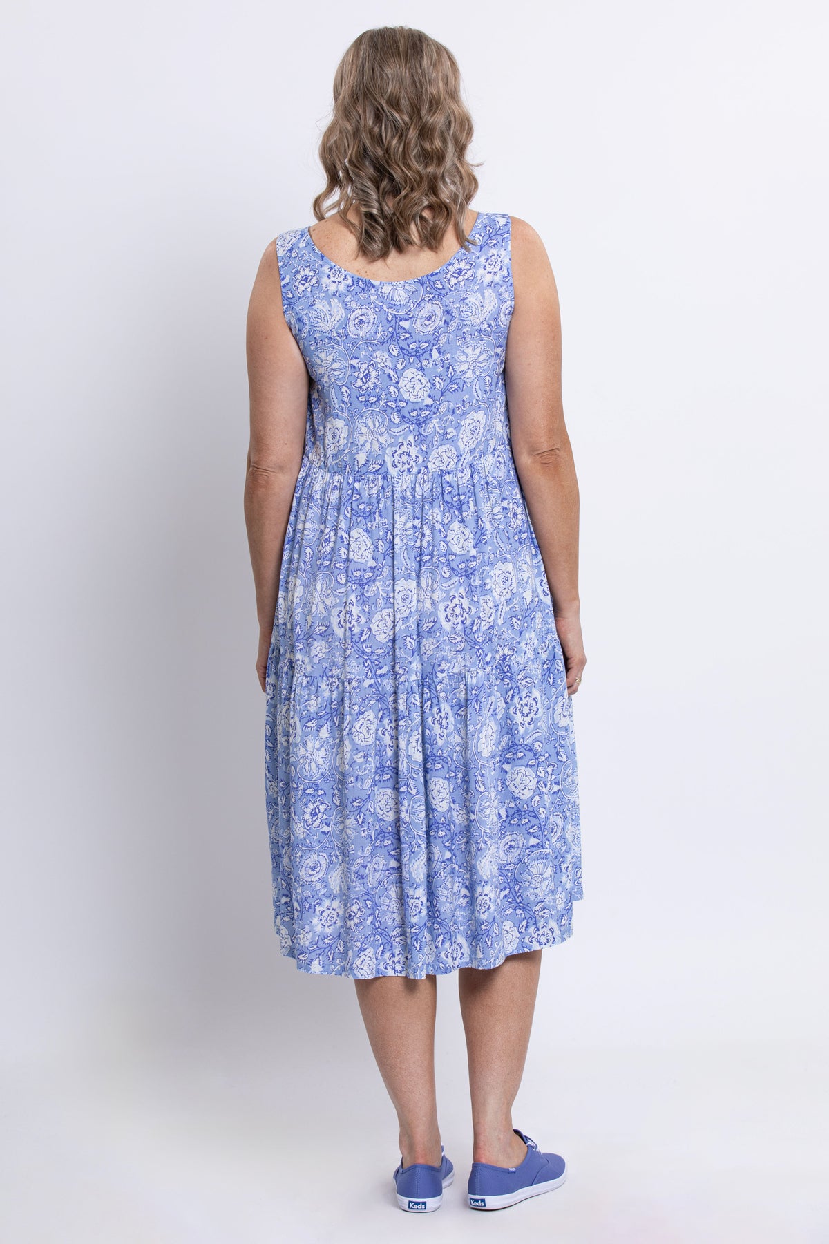 Juni Dress, Peri Teatime, Linen Bamboo
