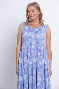 Juni Dress, Peri Teatime, Linen Bamboo