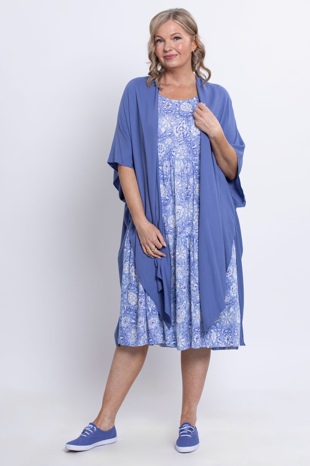 Juni Dress, Peri Teatime, Linen Bamboo