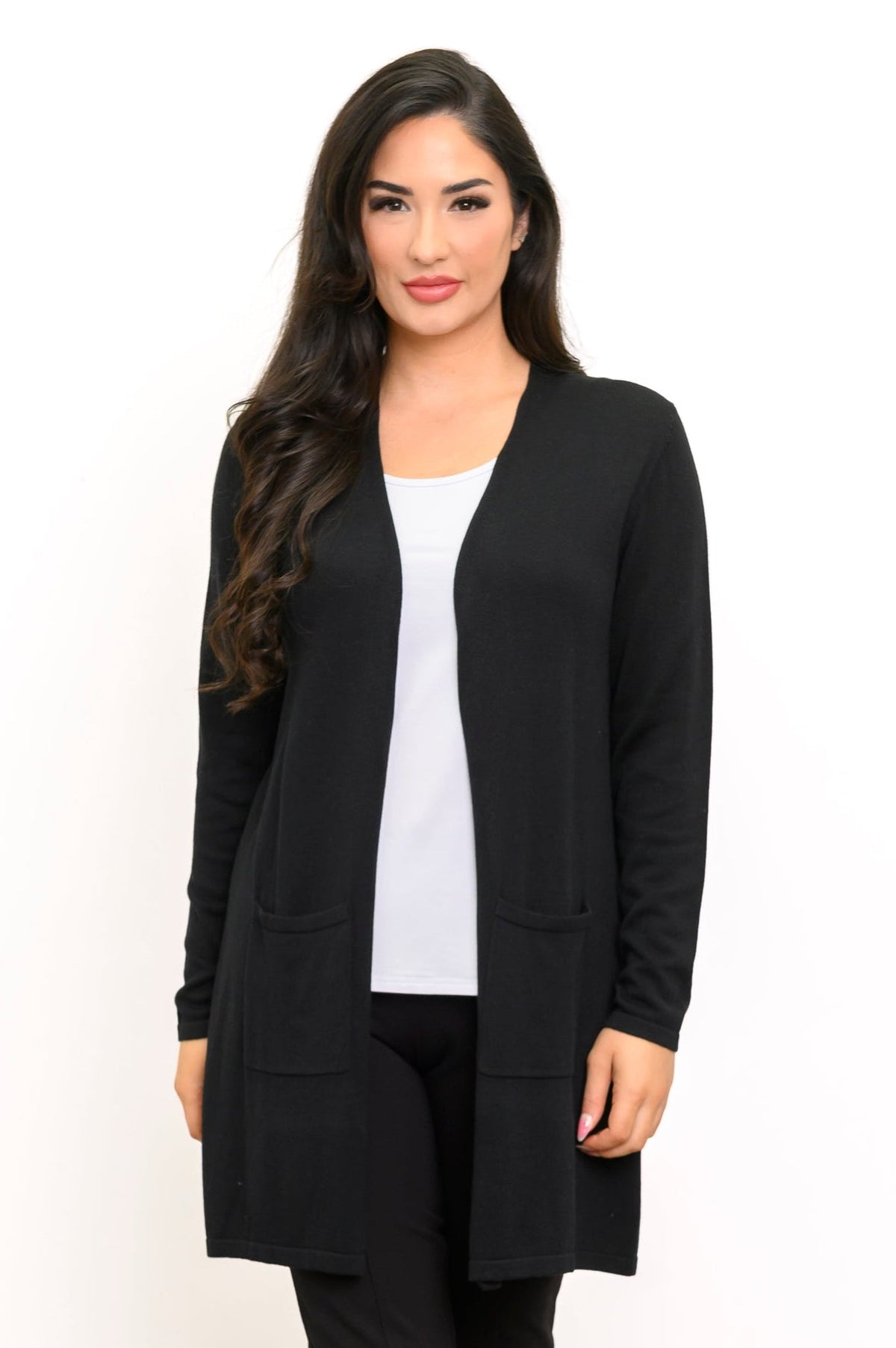 Pull Justine, noir, bambou coton