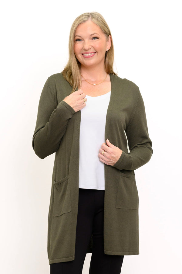 Justine Sweater, Khaki, Bamboo Cotton