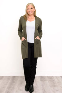 Justine Sweater, Khaki, Bamboo Cotton