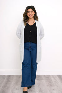 Chandail Justine, blanc, bambou-coton