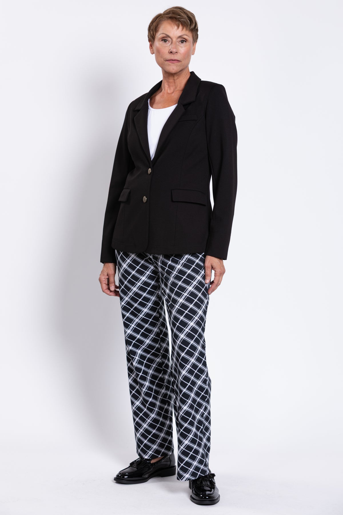 Kacey Blazer, Black, Modal